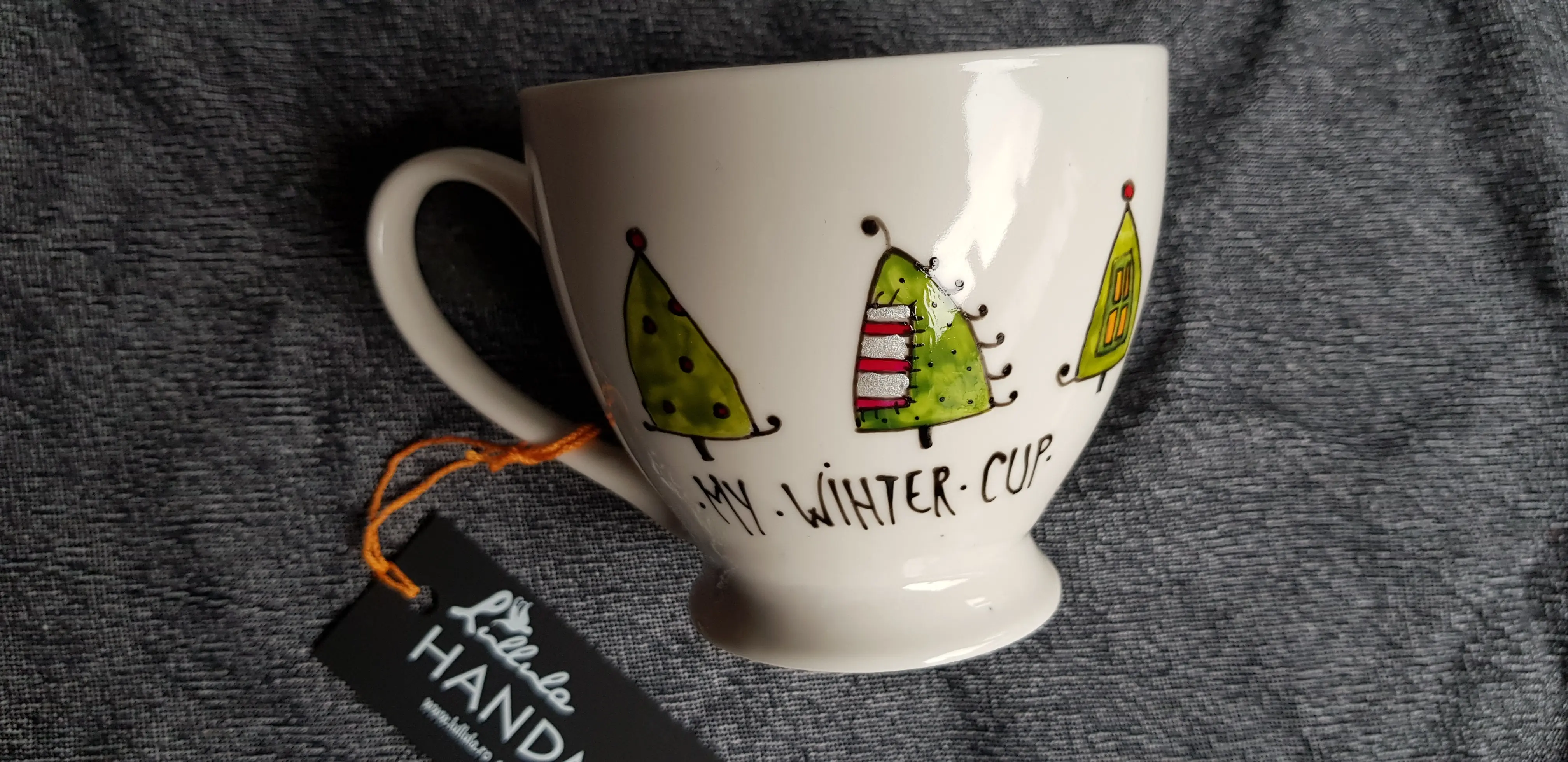 My Winter Cup - clásica, taza pintada a mano - Imagen 2