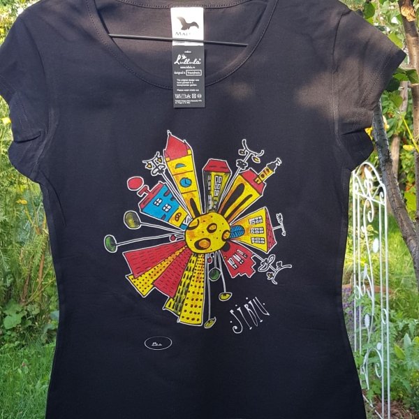 Planeta Sibiu – tricou negru de damă
