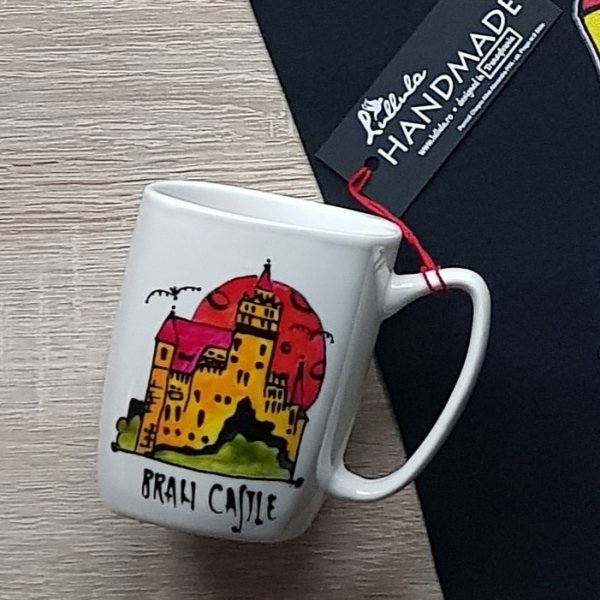 Castelul Bran, cană pictată manual