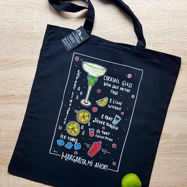 Traistă neagră Margarita – rețeta de cocktail