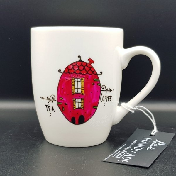 Sărbătorile de Paști la bloc, cană pictată manual