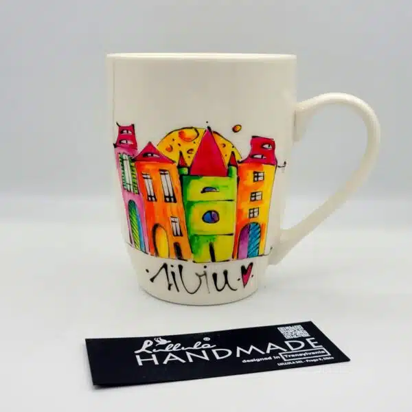 Tasse Sibiu, Hermannstadt, handbemalt