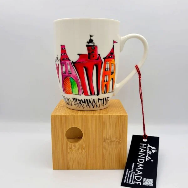 Tasse Sibiu, Hermannstadt, handbemalt