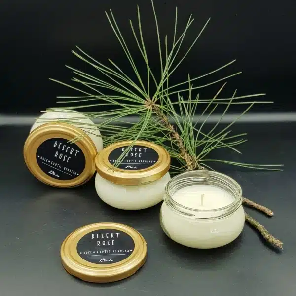 Desert Rose - lumânare parfumată cu trandafir și verbină