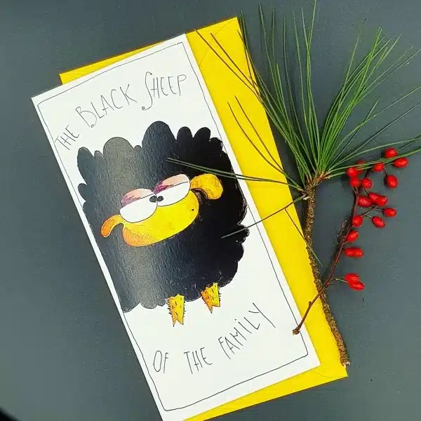 Felicitare ”The Black Sheep of the Family”