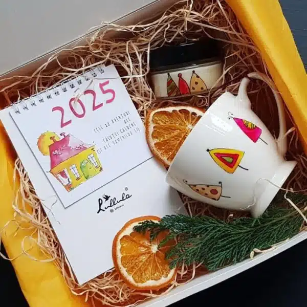 Zile Fericite - cutie cadou cu cană, lumânare și calendar 2026